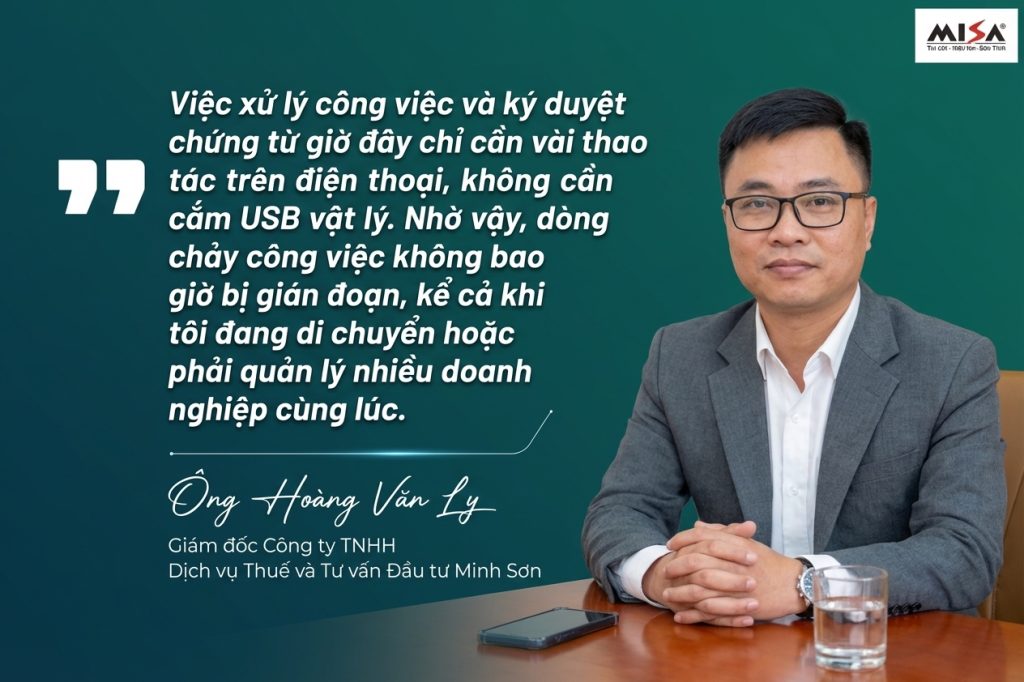 Ông Hoàng Văn Ly - Giám đốc Công ty TNHH Dịch vụ Thuế và Tư vấn Đầu tư Minh Sơn 