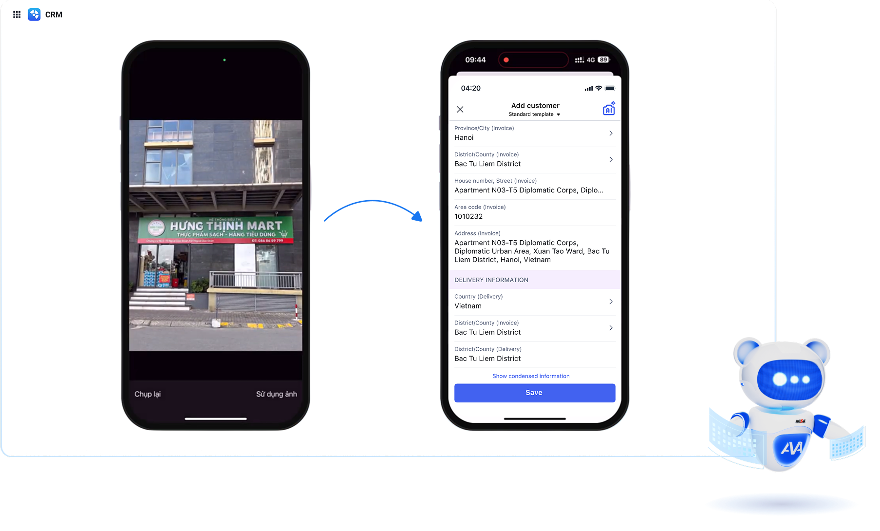 AI Business Card Scan