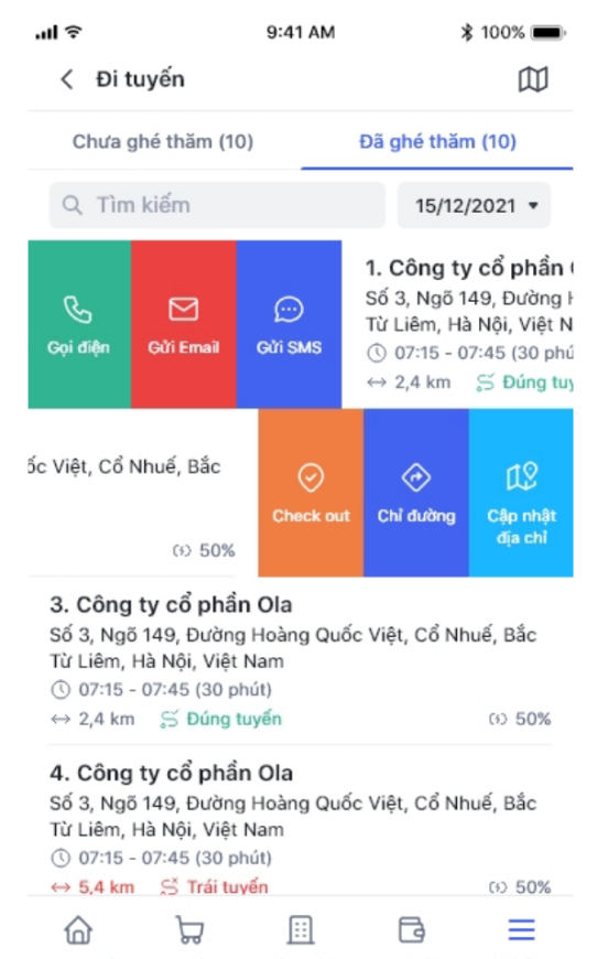 Quản lý data & sales dị tuyến - Screen 1