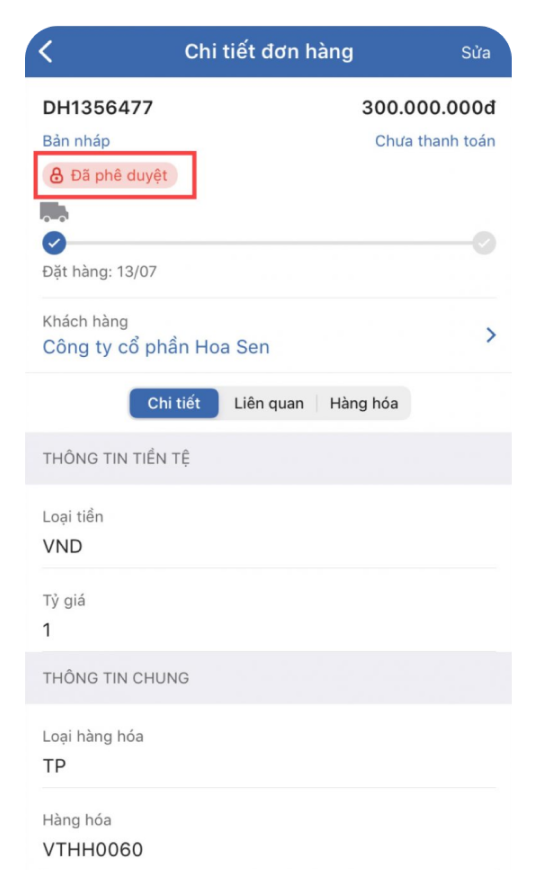 Lên đơn & báo giá - Screen 2