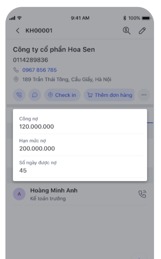Lên đơn & báo giá - Screen 3