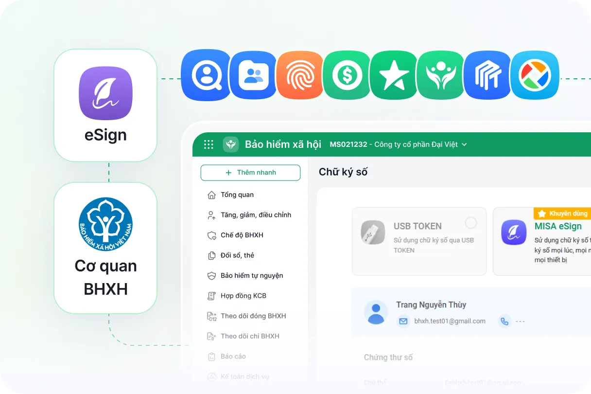 Giao diện dữ liệu AMIS BHXH