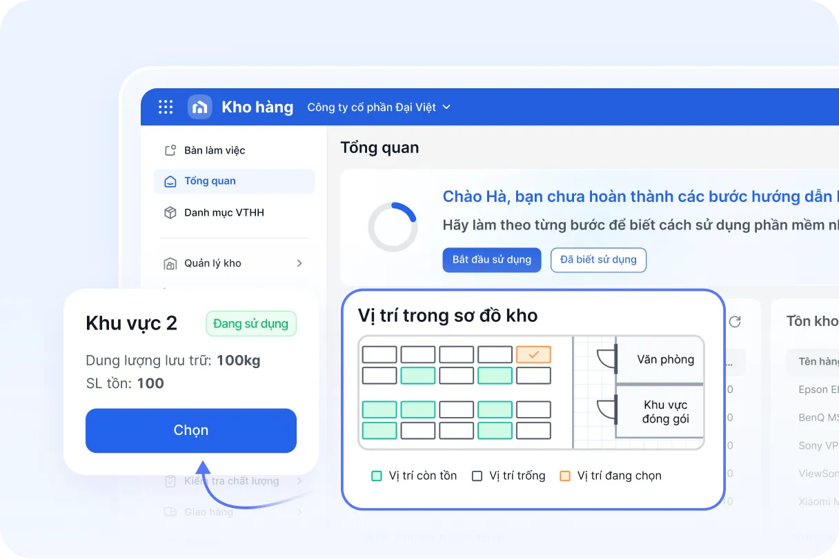 Quản lý tồn kho chặt chẽ