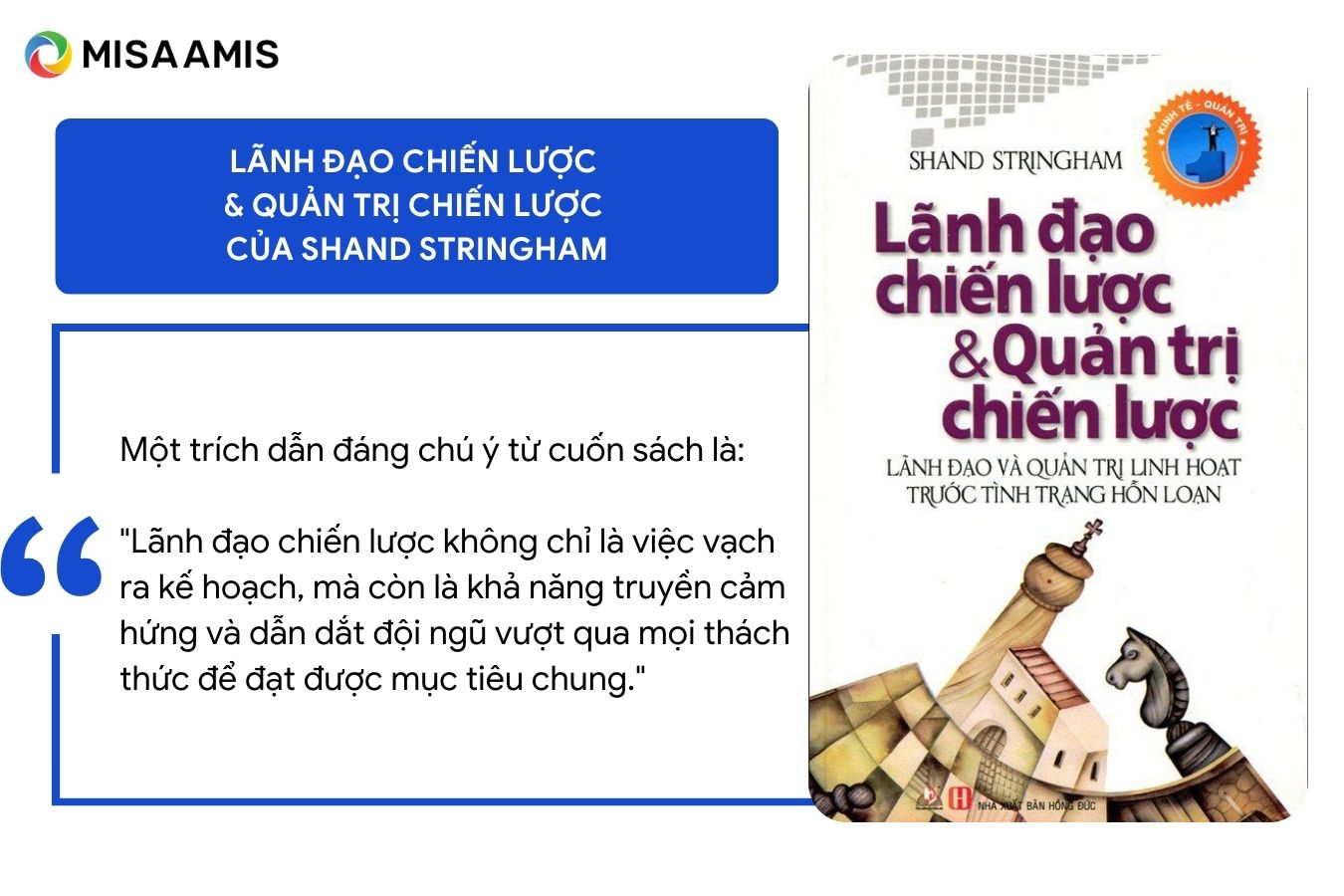 sách "Lãnh Đạo Chiến Lược Và Quản Trị Chiến Lược của Shand Stringham"