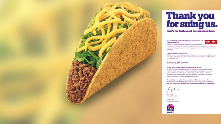 Taco Bell đảo chiều khủng hoảng truyền thông