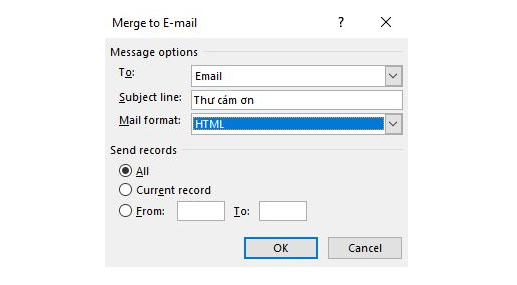 gửi mail bằng outlook 