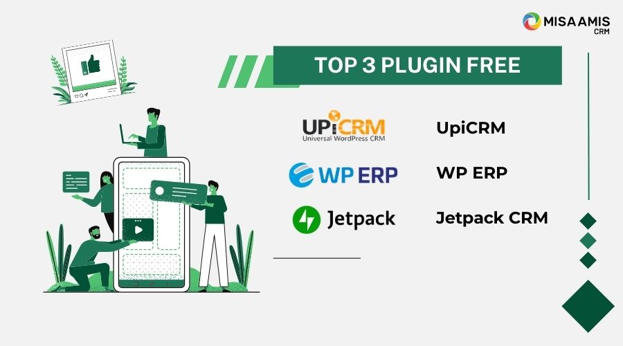 Top 3 Plugin CRM WordPress miễn phí tốt nhất