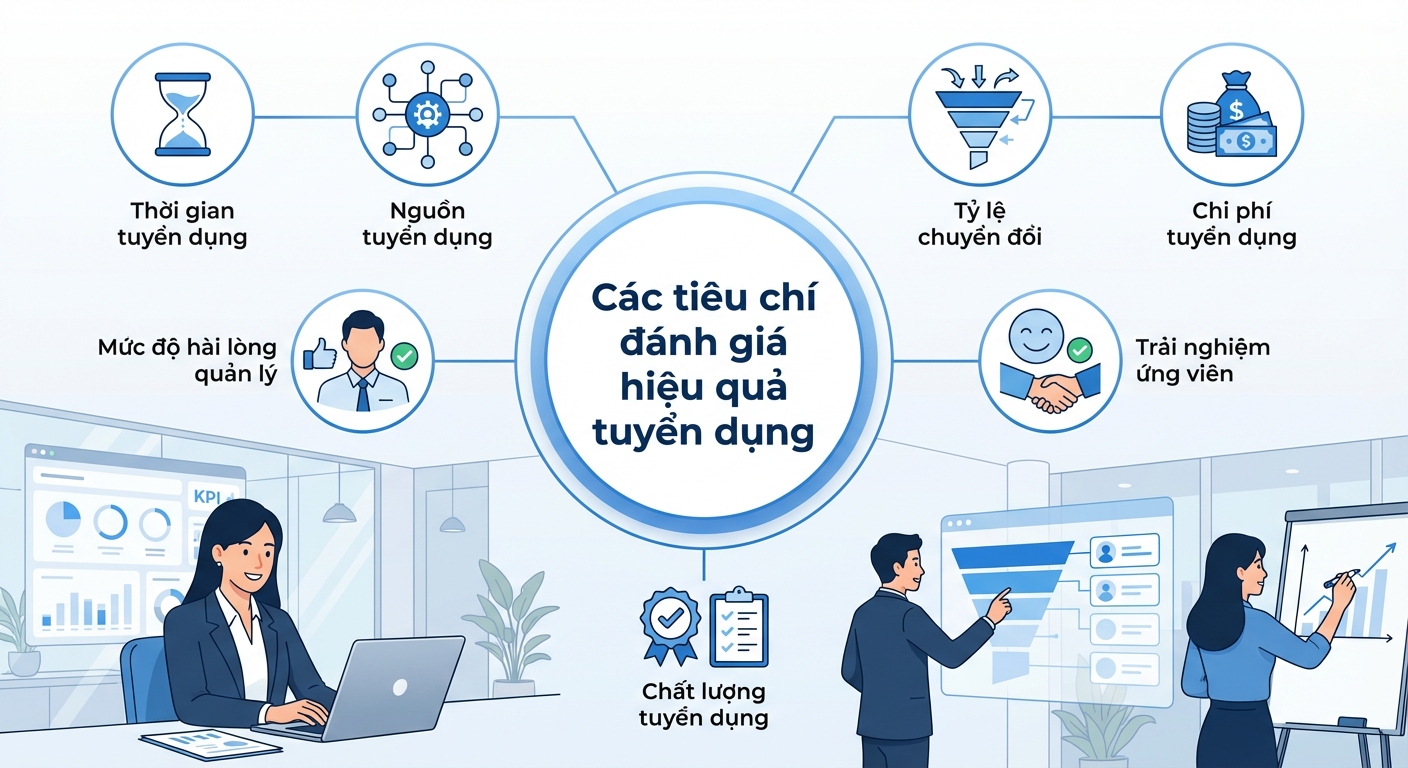 đánh giá hiệu quả tuyển dụng nhân lực