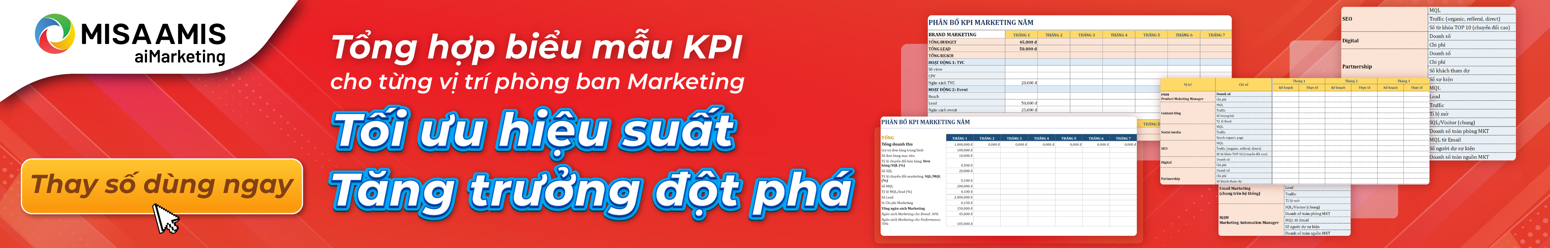 Nhận ngay Template Bộ KPI cho các vị trí Phòng Marketing