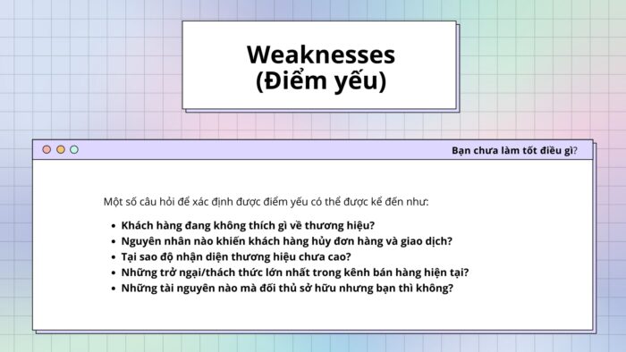 Weakness (Điểm yếu)