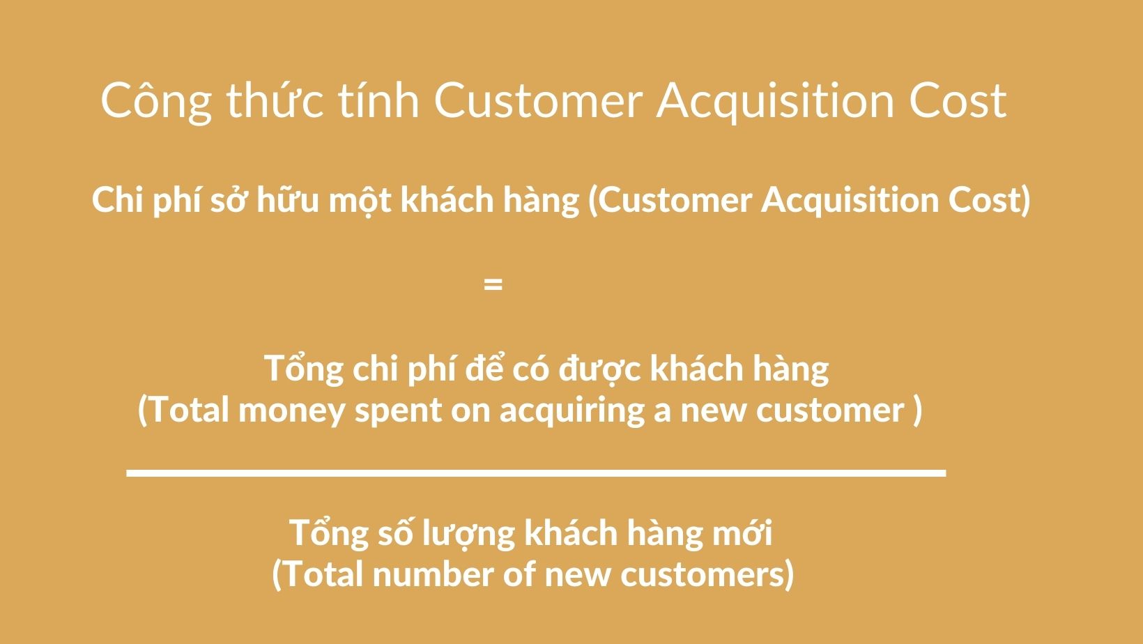 công thức tính customer acquisition cost là gì