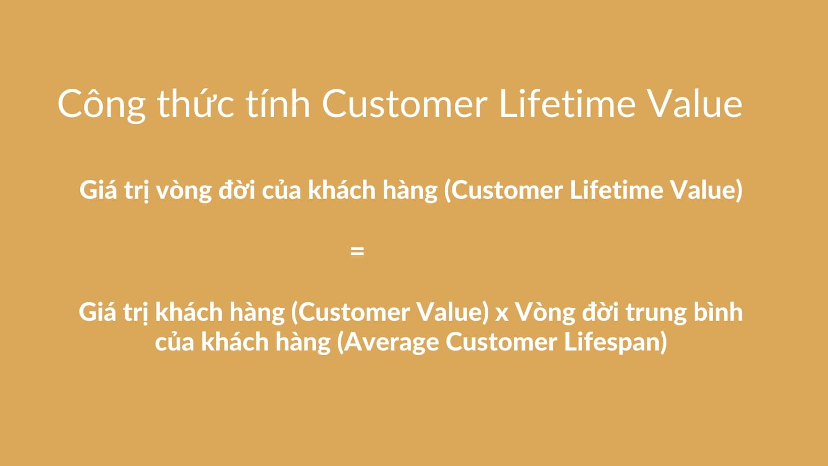 công thức tính customer lifetime value