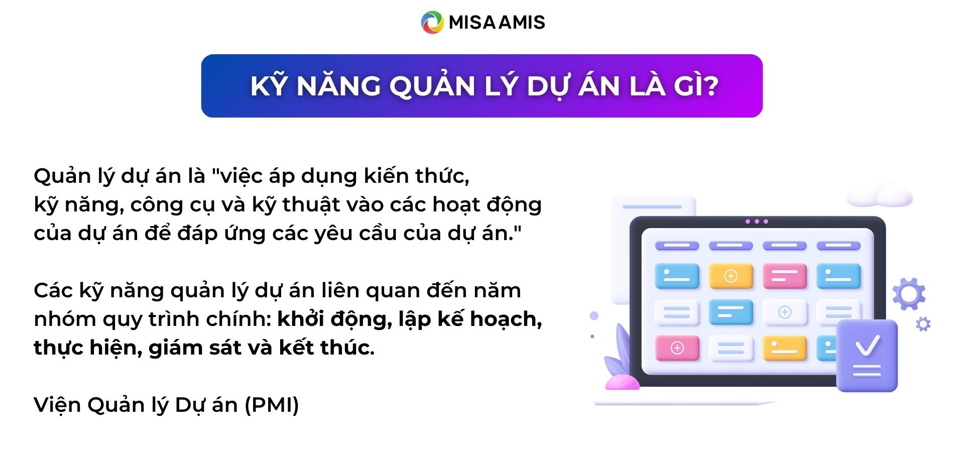 kỹ năng quản lý dự án là gì