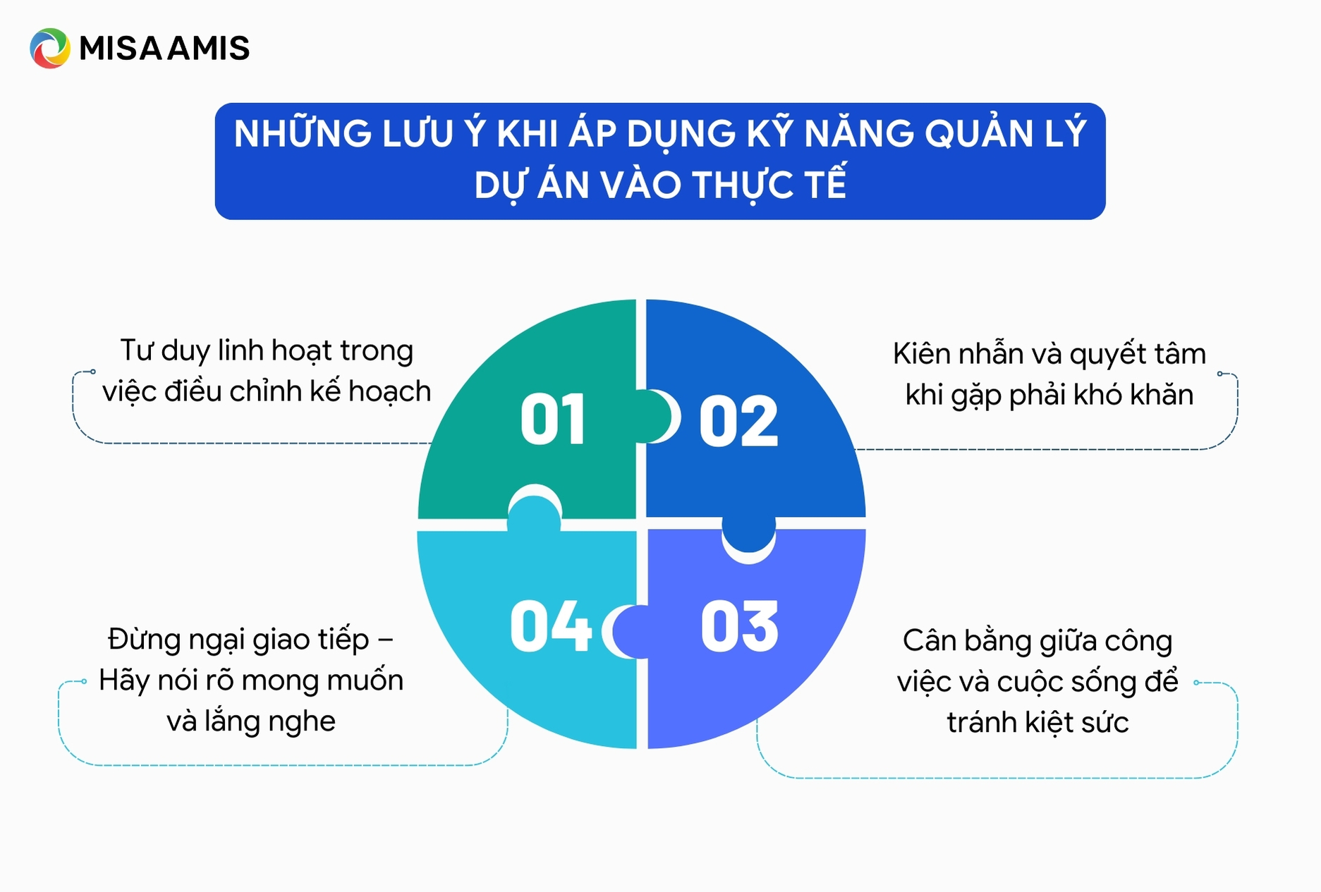 Những lưu ý khi áp dụng kỹ năng quản lý dự án vào thực tế