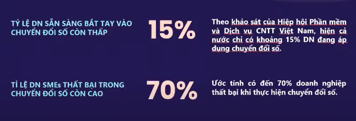 Khảo sát thực trạng tỷ lệ doanh nghiệp Việt Nam tham gia tiến trình chuyển đổi số