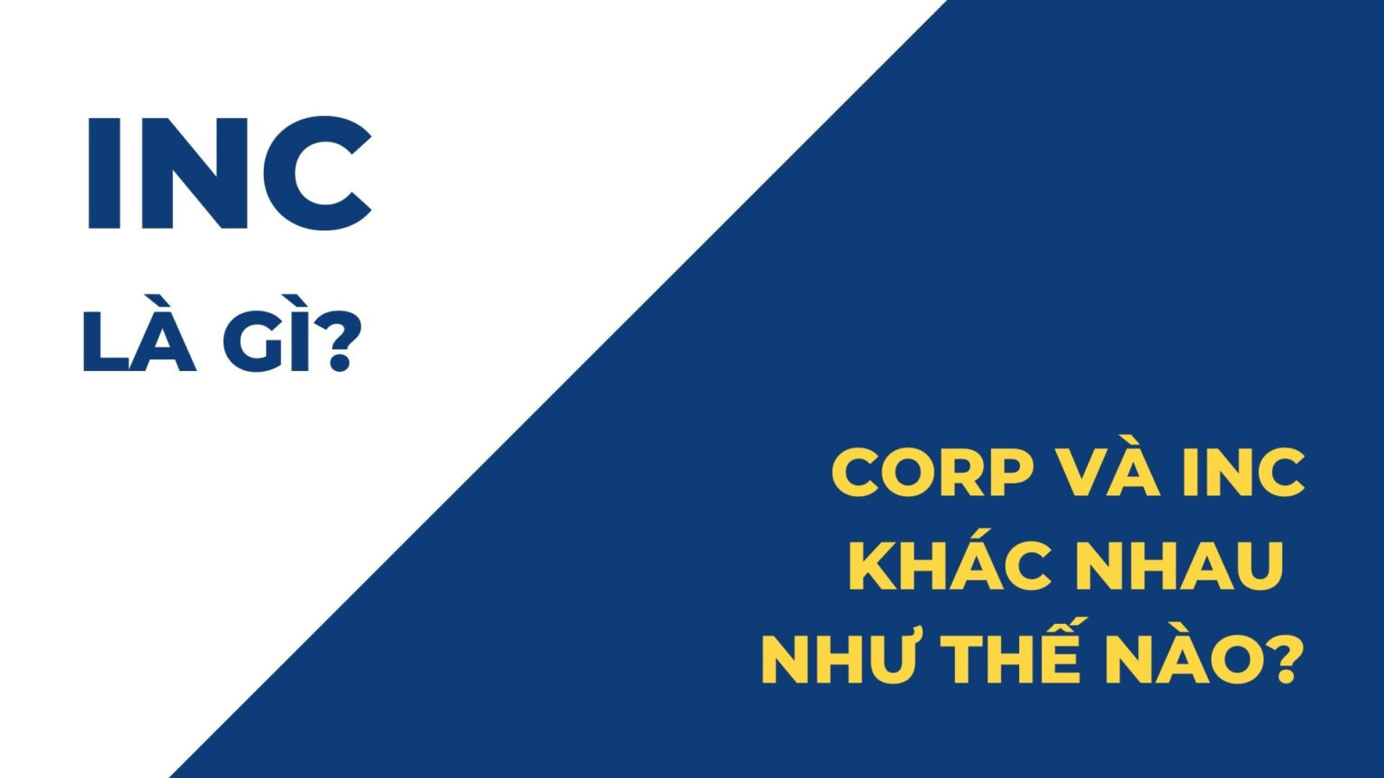 Inc là gì? Sự khác nhau cơ bản giữa Corp và Inc