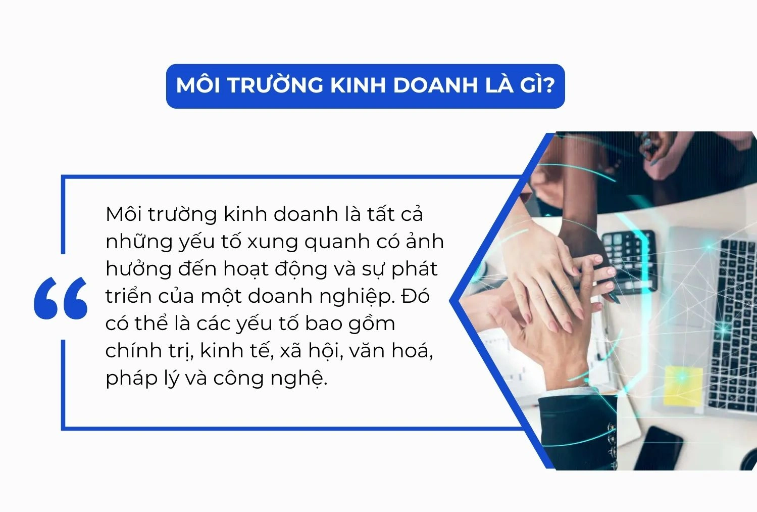 Khái niệm về môi trường kinh doanh