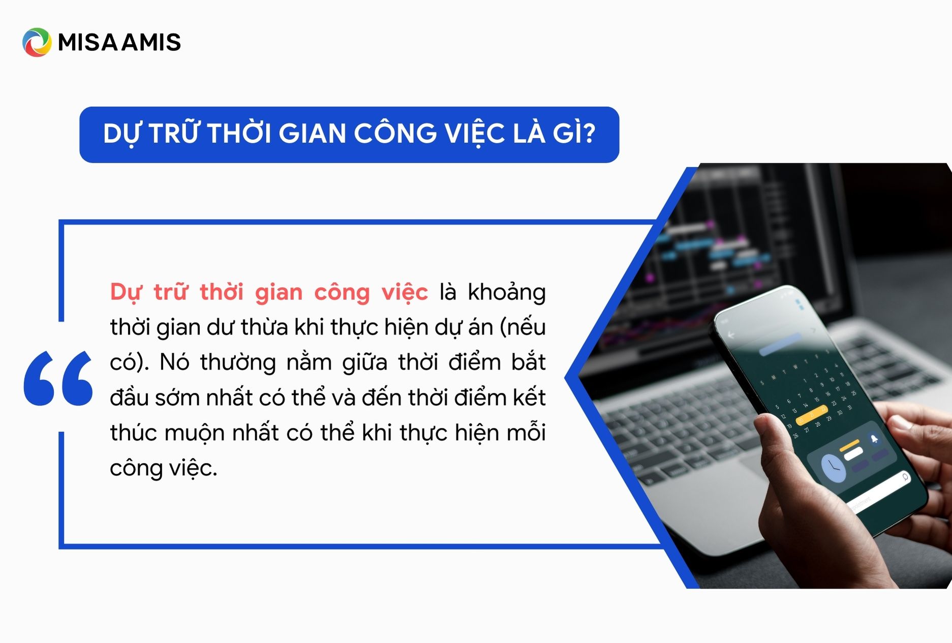 dự trữ thời gian công việc critical path