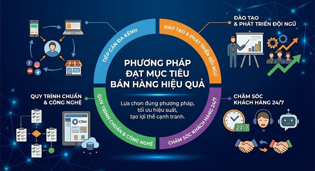 3 Phương pháp đảm bảo mục tiêu bán hàng