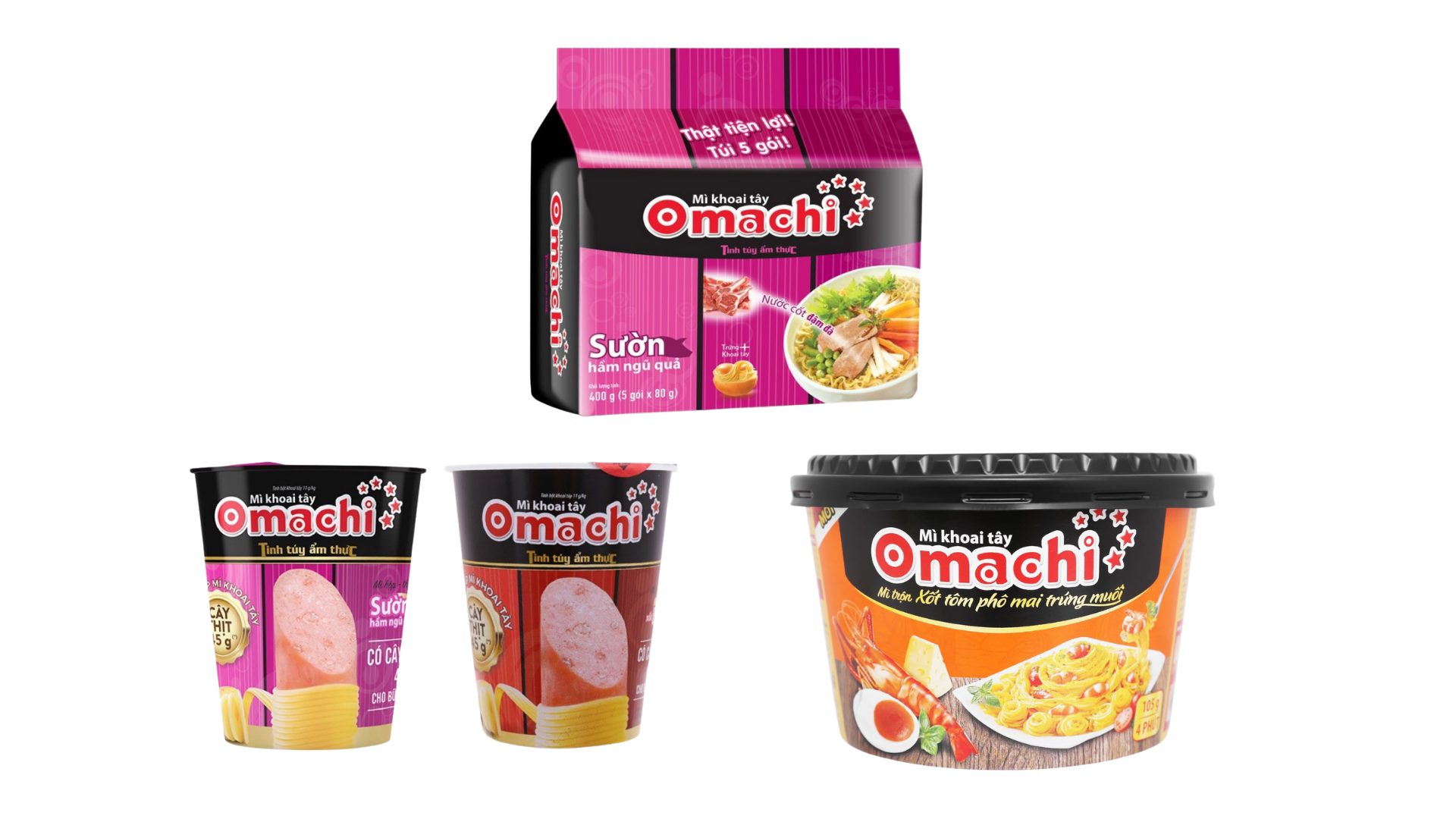 Đa dạng sản phẩm của thương hiệu Omachi