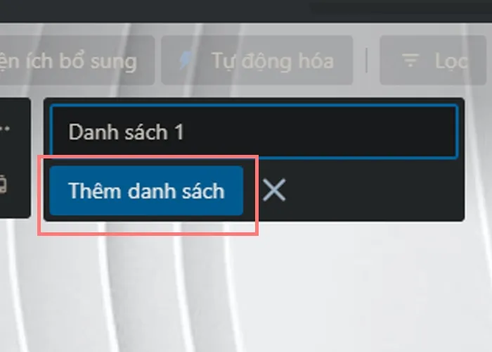 Cách tạo danh sách trêm Trello bước 1