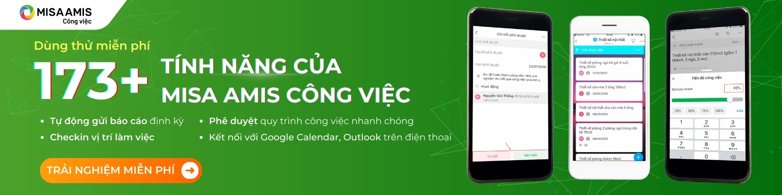 dùng thử miễn phí amis công việc