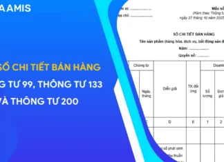 Mẫu sổ chi tiết bán hàng theo Thông tư 99, Thông tư 200 và Thông tư 133