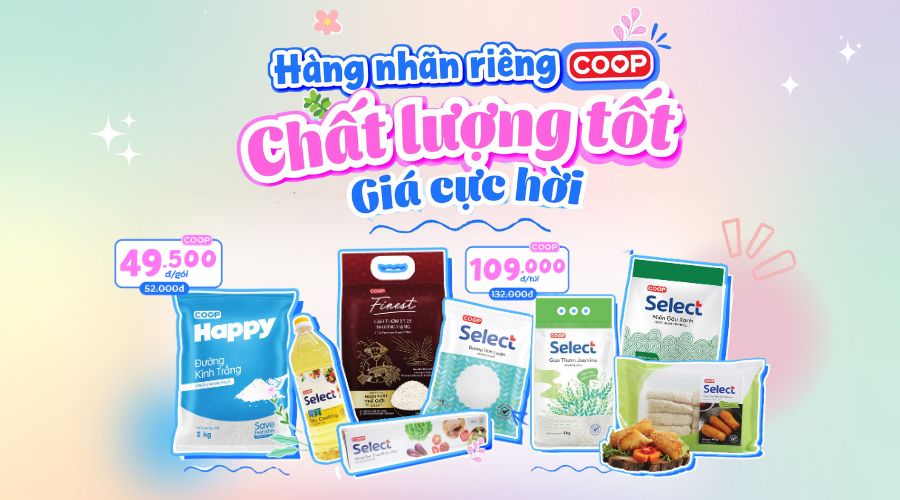 Nhãn hàng riêng là lợi thế lớn của Coopmart