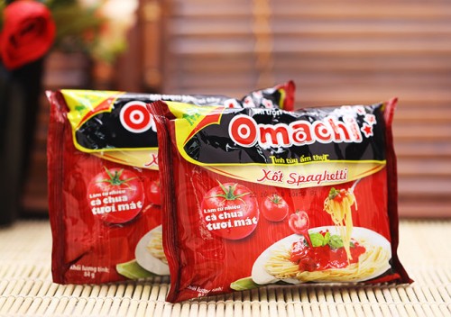 nhãn hiệu sản phẩm mì omachi