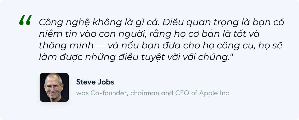 ví dụ về kỹ năng lãnh đạo của Steve Jobs