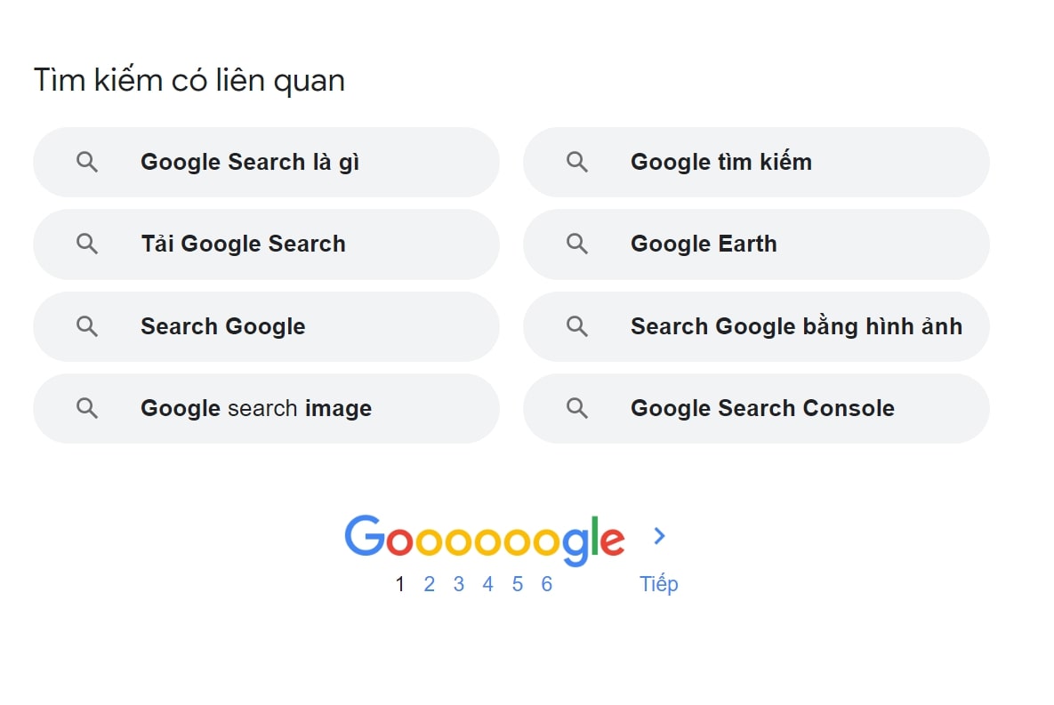Google Search Box gợi ý các từ khóa tìm kiếm