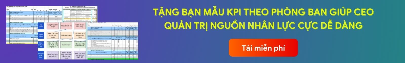 Mẫu KPI phòng ban