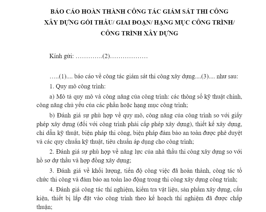 báo cáo dự án xây dựng 5