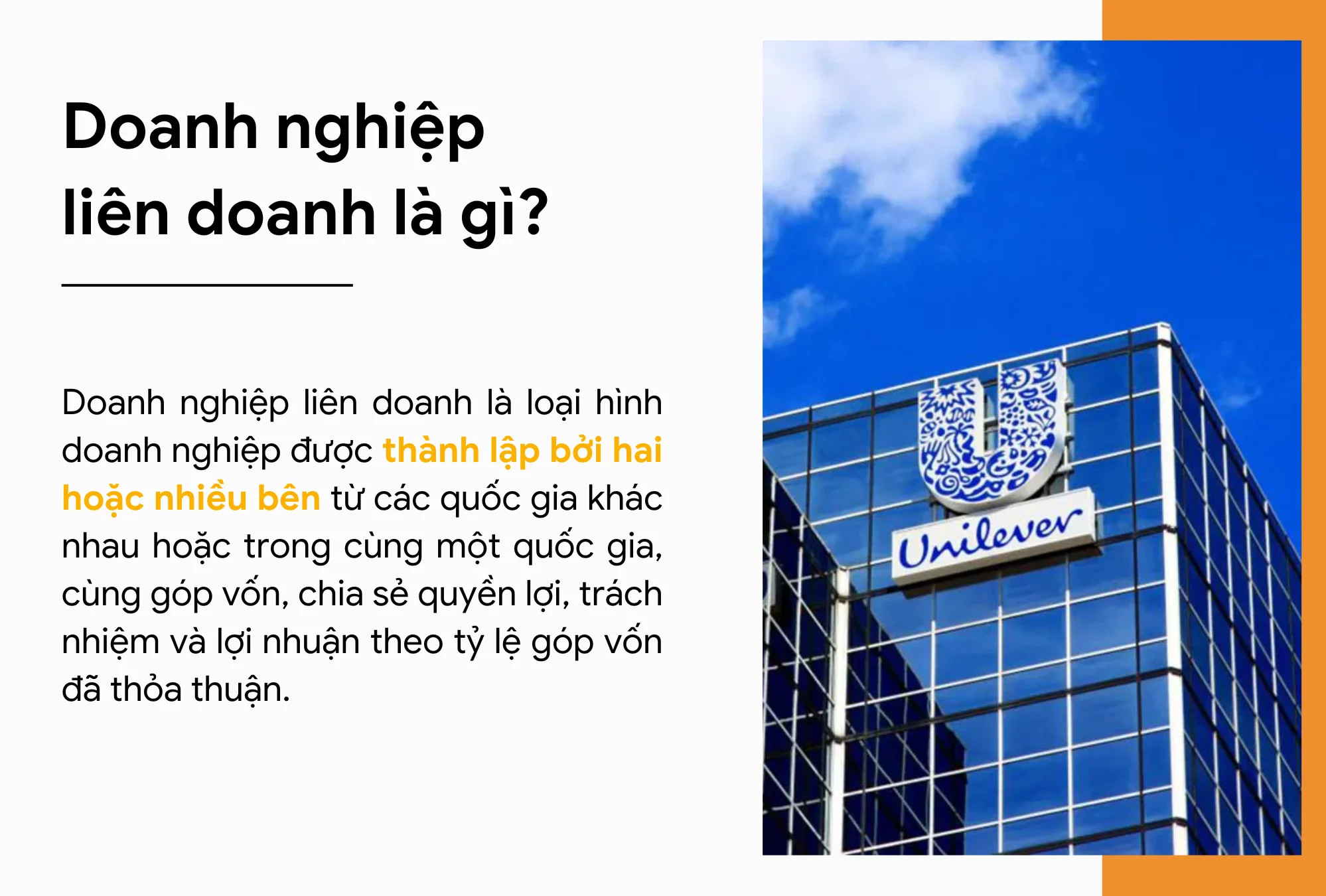 Doanh nghiệp liên doanh là gì?