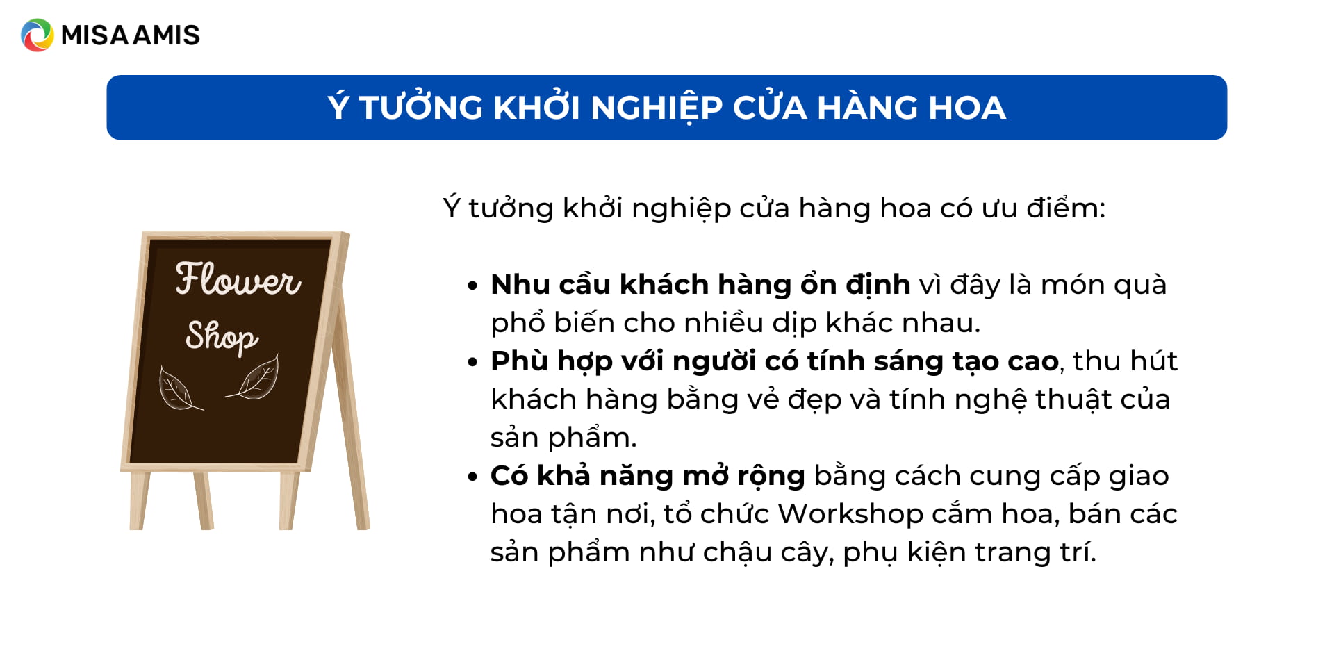 khởi nghiệp cửa hàng hoa