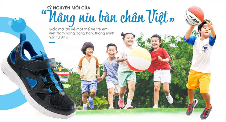 Slogan của Bitis - Nâng niu bàn chân Việt