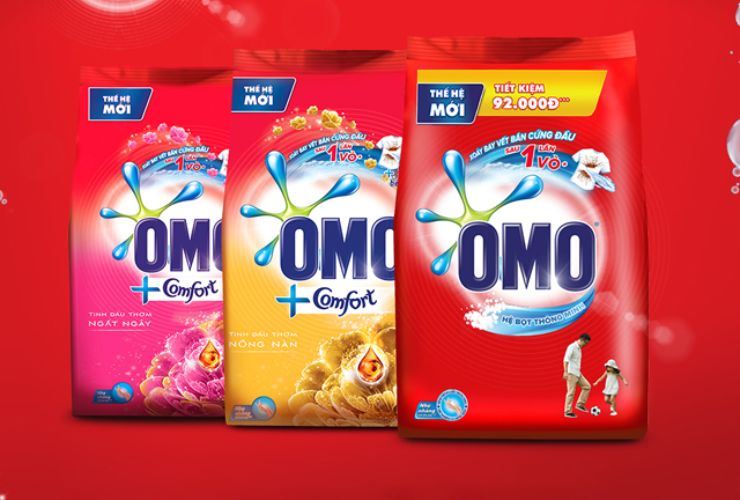 OMO sử dụng chiến lược giá theo dòng sản phẩm (Product line pricing). Nguồn: OMO Việt Nam