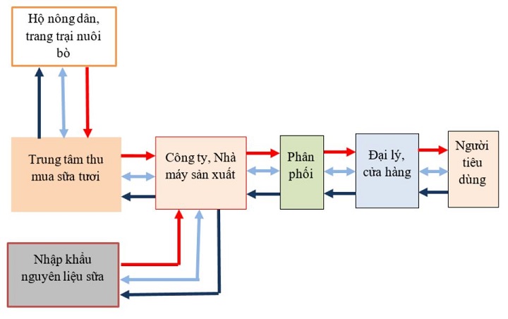 mô hình chuỗi cung ứng của Vinamilk