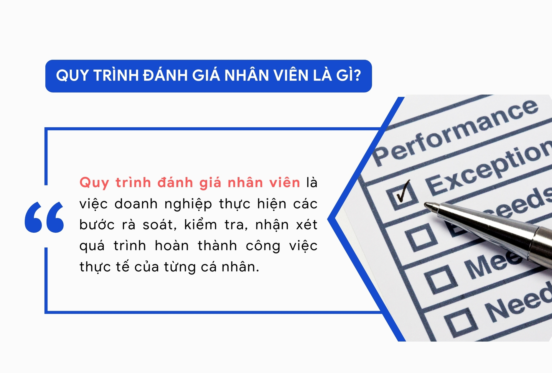 Quy trình đánh giá nhân viên là gì?