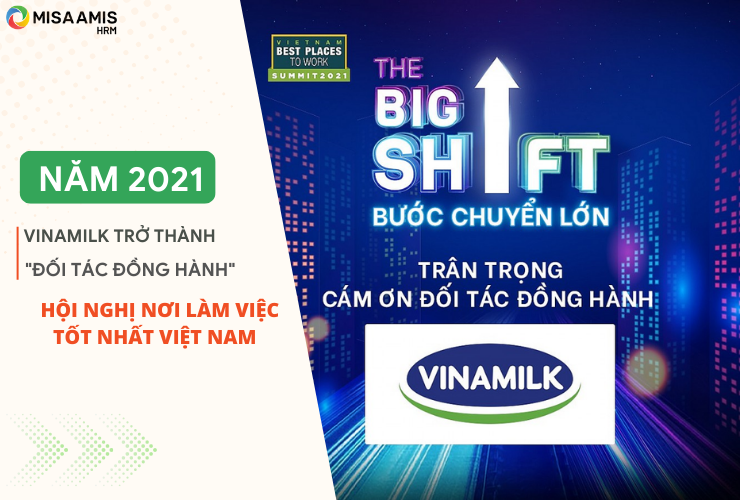 Vinamilk trở thành “Đối tác đồng hành” của Hội nghị nơi làm việc tốt nhất Việt Nam