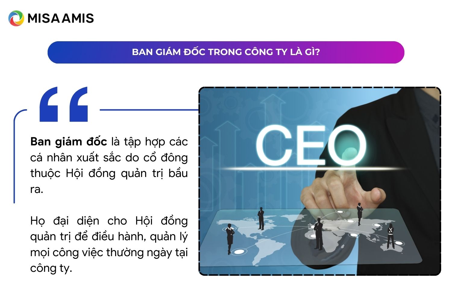 Ban giám đốc trong công ty là gì?