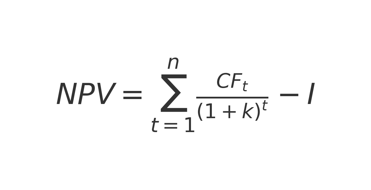 Công thức tính NPV