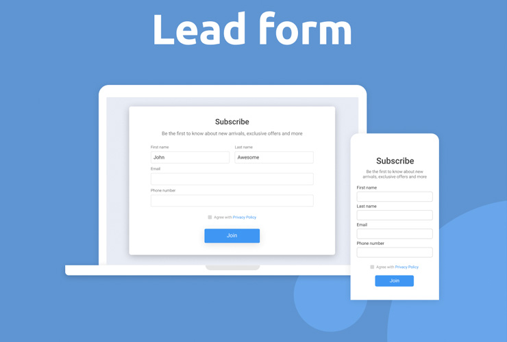 Lead form được sử dụng rất nhiều ở những chiến dịch quảng cáo