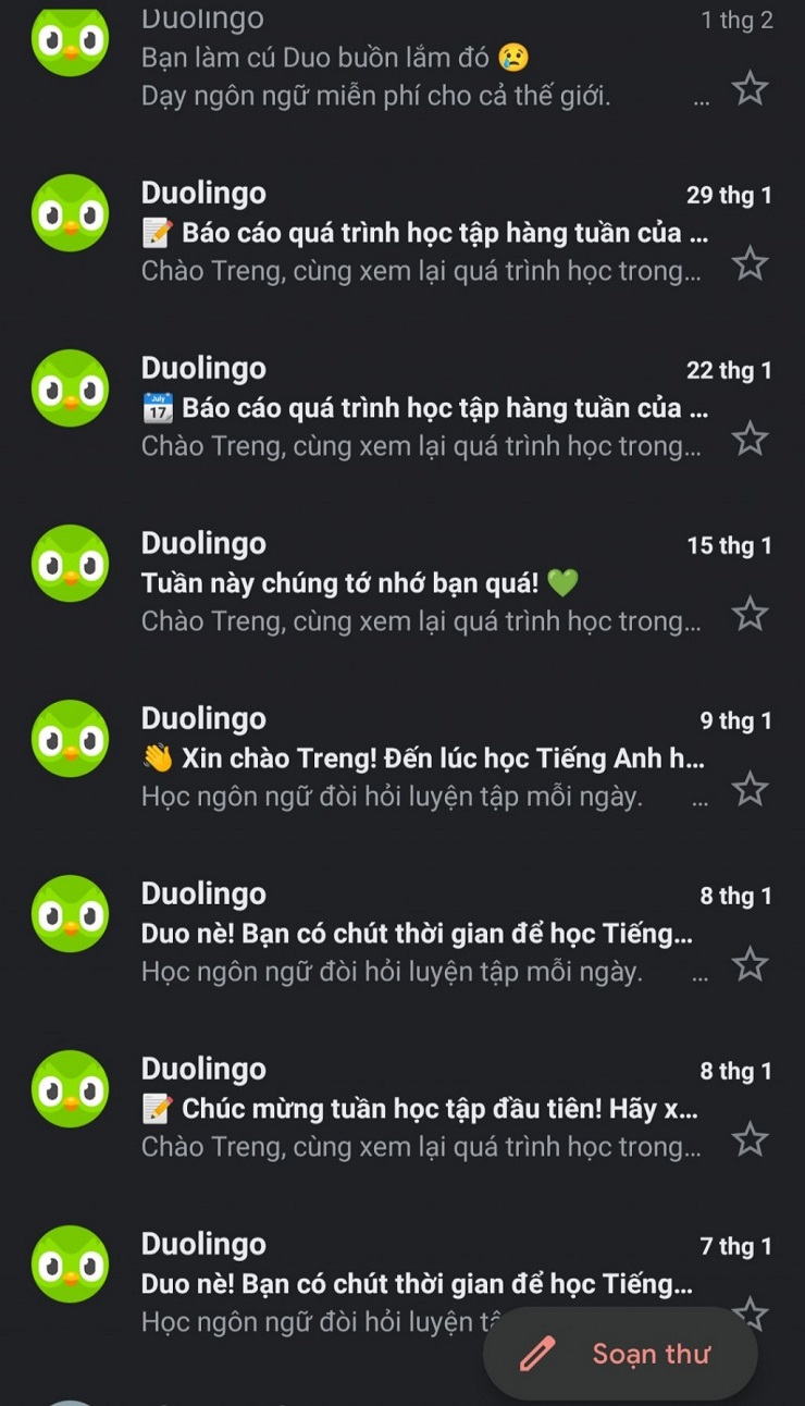 Duolingo với nội dung sáng tạo của mình đã gây chú ý trong cộng đồng người dùng trẻ tuổi.
