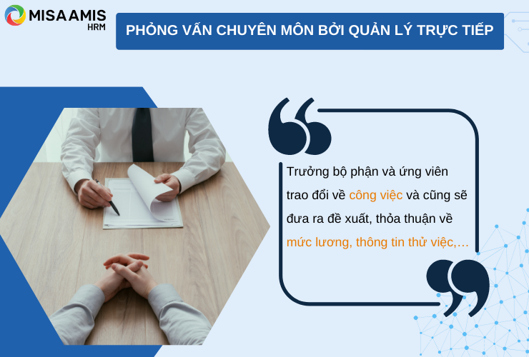 Phỏng vấn chuyên môn bởi quản lý trực tiếp