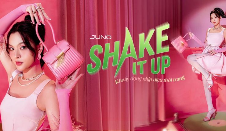 Juno kết hợp cùng với The Face Viet Nam Tú Hảo quảng bá cho bộ sưu tập túi xách mang tên “JUNO Special Collection “Shake It Up”