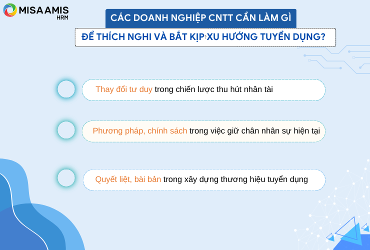 Các doanh nghiệp CNTT cần làm gì để thích nghi và bắt kịp xu hướng tuyển dụng?