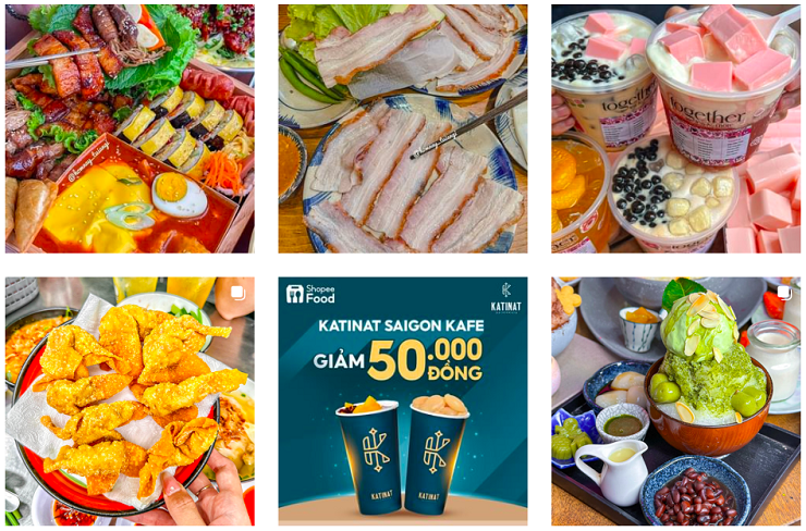 Những bức ảnh đồ ăn bắt mắt giúp doanh số cửa hàng trên Instagram tăng nhanh chóng (Ảnh : Instagram foodysaigon)