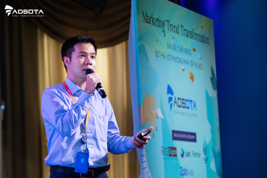 Hình 4: Anh Duy Nguyễn - Partnership Manager Zalo Ads chia sẻ về hành vi người dùng trên Zalo và hệ sinh thái của Zalo trên hành trình chuyển đổi số của doanh nghiệp