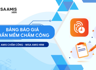 Bảng báo giá phần mềm AMIS chấm công chi tiết 2026 giá phần mềm chấm công